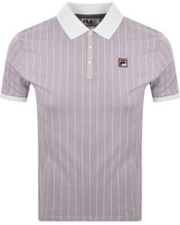Fila - Fila Pinstripe Polo T Shirt - Lyst
