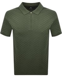 Paul Smith - Zebra Zip Polo T Shirt - Lyst
