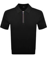 Paul Smith - Knit Short Sleeve Zip Polo - Lyst