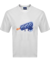 HUGO - Noglasy Graphic T Shirt - Lyst