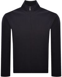 BOSS BUSINESS - Boss Structure Full Zip Sweatshirt Dark - Lyst