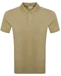 GANT - Regular Shield Pique Polo T Shirt - Lyst
