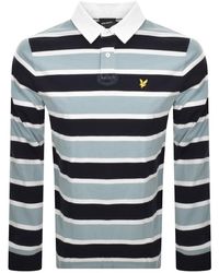 Lyle & Scott - Stripe Rugby Polo Shirt - Lyst