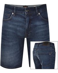 BOSS - Boss Re Maine Denim Shorts - Lyst