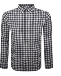 GANT - Poplin Check Long Sleeved Shirt - Lyst