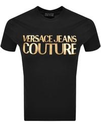 Versace Jeans Couture - Couture Foil Logo T Shirt - Lyst