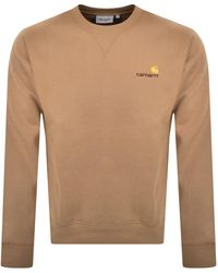 Carhartt - Script Logo Sweatshirt - Lyst