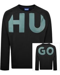 HUGO - Hugo Logo Sweatshirt - Lyst