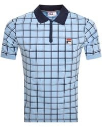 Fila - Bobby Check Polo T Shirt - Lyst