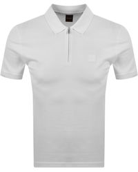 BOSS - Boss Passerzip Polo T Shirt - Lyst