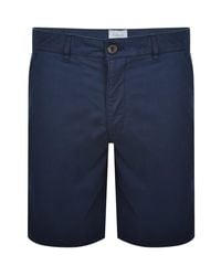 Farah - Farah Hawk Twill Shorts Aegean - Lyst