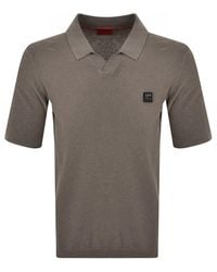 HUGO - Shiplom Knit Polo - Lyst