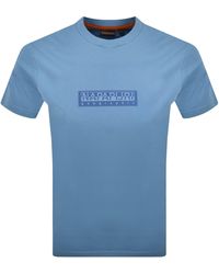 Napapijri - S-Box Logo T Shirt - Lyst
