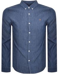 Farah - Jacob Long Sleeve Shirt - Lyst