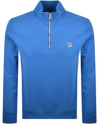 Paul Smith - Half Zip Zebra Sweatshirt - Lyst