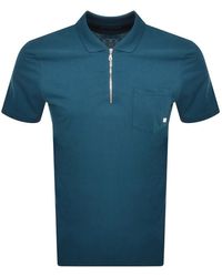 Farah - Chancery Zip Polo T Shirt - Lyst