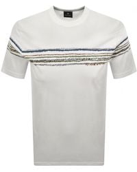 Paul Smith - Striped Regular Fit T Shirt - Lyst