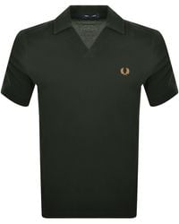 Fred Perry - Open Collar Polo T Shirt - Lyst