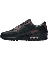 nike air max 90 premium trainer black