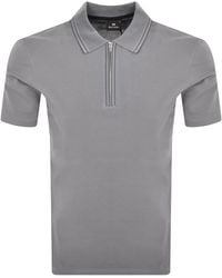 Paul Smith - Half Zip Polo T Shirt - Lyst