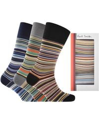 Paul Smith - Gift Set 3 Pack Stripe Socks - Lyst