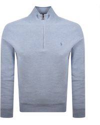 Ralph Lauren - Half Zip Knit Jumper - Lyst