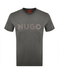 HUGO - Dulivio Crew Neck T Shirt - Lyst