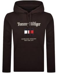 Tommy Hilfiger - Embroidered Flag Hoodie - Lyst