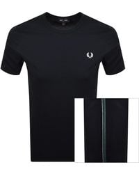 Fred Perry - Stripe Tape T Shirt - Lyst