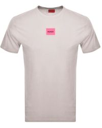 HUGO - Diragolino212 T Shirt Off - Lyst