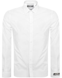 Moschino - Logo Long Sleeve Shirt - Lyst