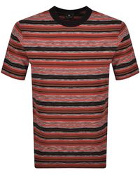 Paul Smith - Striped Regular Fit T Shirt - Lyst