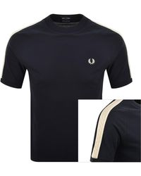 Fred Perry - Pique Cable Taped T Shirt - Lyst