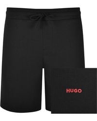 HUGO - Austin Waffle Shorts - Lyst