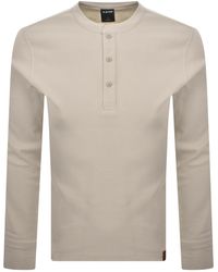 G-Star - G-Star Henley Long Sleeve T Shirt - Lyst