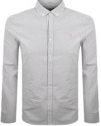 Farah - Farah Brewer Long Sleeve Stripe Shirt - Lyst