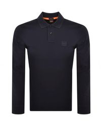 BOSS - Boss Passerby Long Sleeved Polo T Shirt - Lyst