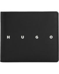 HUGO - Leather Folding Wallet - Lyst