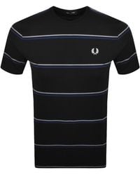 Fred Perry - Fine Stripe T Shirt - Lyst
