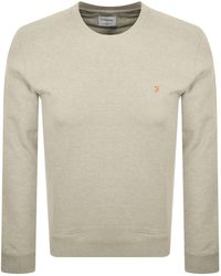 Farah - Farah Tim New Crew Neck Sweatshirt - Lyst