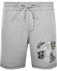 TRUE RELIGION - Buddha Face Fleece Shorts - Lyst