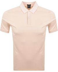 BOSS BUSINESS - Boss H Phillipson Slim Fit Polo Pastel - Lyst