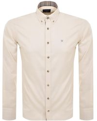 Hackett - Heritage Flannel Multi Trim Shirt - Lyst