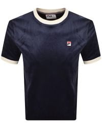 Fila - Fila Basilio Velour T Shirt - Lyst
