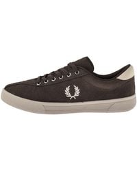 Fred Perry - Tennis Suede Trainers Cream - Lyst
