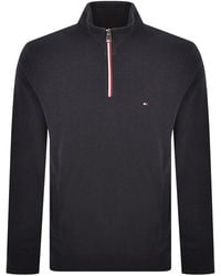 Tommy Hilfiger - Quarter Zip Fleece Sweatshirt - Lyst