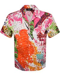 DSquared² - Psychedelic Dreams Hawaii Shirt - Lyst