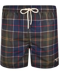 Barbour - Staple Tartan Swim Shorts - Lyst