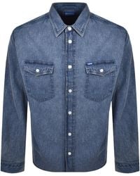 HUGO - Ebino Long Sleeve Shirt - Lyst