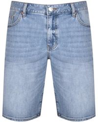 Armani Exchange - J65 Slim Denim Shorts - Lyst